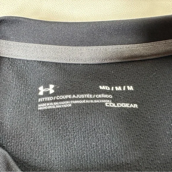 Under Armour Tech Cold Gear Fitted Fleece-Lined Compression Long Sleeve Tee - Picture 5 of 8